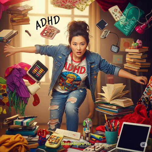A person in a room with many objects AI-generated content may be incorrect.